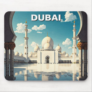Mousepad Viagem de UAE da Grande Mesquita de Dubai