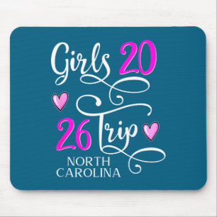 Mousepad Viagem Divertida Grupo de Férias na Carolina do No