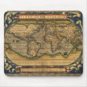 Mousepad Viagem do Mapa Mundial Antiquado Ortellius Europa