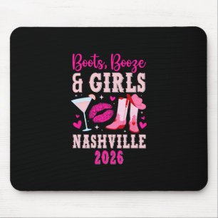 Mousepad Viagem engraçada de meninas para Nashville 2026 Fé