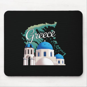 Mousepad Viagem Europa Grécia Atenas Santorini Creta Grego