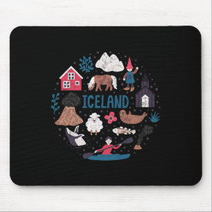 Mousepad Viagem Europe Islândia Reiquiavique Férias Familia