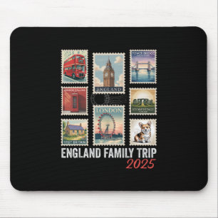 Mousepad Viagem Familiar à Inglaterra 2025 Selo Postal Lond