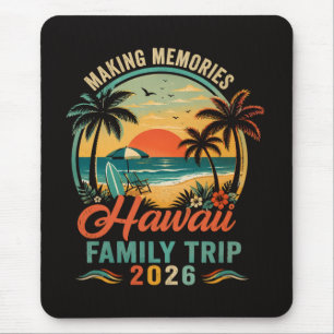 Mousepad Viagem Familiar ao Havaí Pôr do Sol Tropical 2026