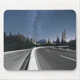 Mousepad Viagem por estrada sob o Milkyway