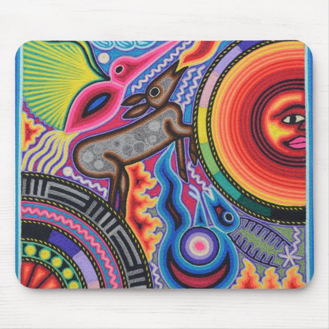 Mousepad Viagem tribal maia mexicano de Boho da arte de (Frente)