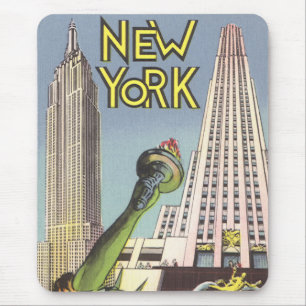 Mousepad Viagens Antigas, Pontos Turísticos Famosos de Nova