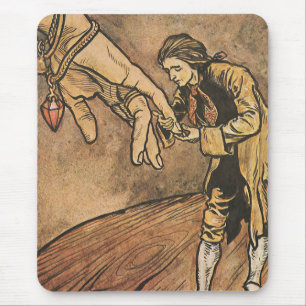 Mousepad Viagens de Gulliver Vintage por Arthur Rackham
