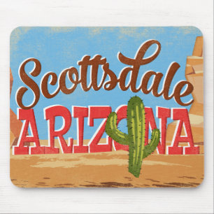 Mousepad Viagens vintage da arizona de Scottsdale
