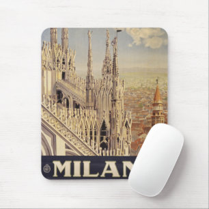 Mousepad Viagens vintage Da Catedral De Milão, Itália