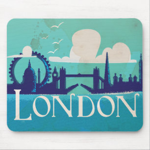 Mousepad viagens vintage de Londres