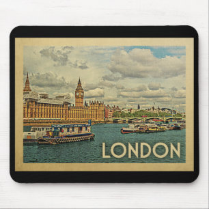 Mousepad Viagens vintage de Londres Inglaterra