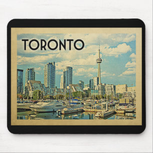 Mousepad Viagens vintage de Toronto Canadá