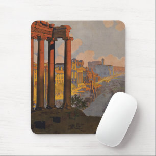Mousepad Viagens vintage Do Fórum Romano No Amanhecer.