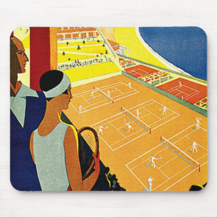 Mousepad Viagens vintage, tênis, esportes, Monte - Carlo