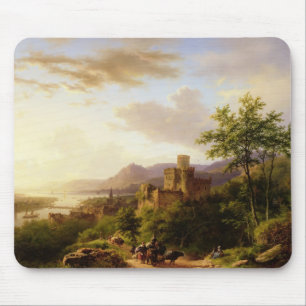 Mousepad Viajantes em um trajeto em um Lan extensivo de