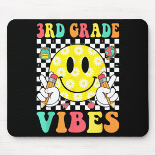 Mousepad Vibes da 3ª série sorriso retrô rosto professor cr