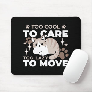Mousepad Vibes relaxadas e preguiçosas para Design de gatin
