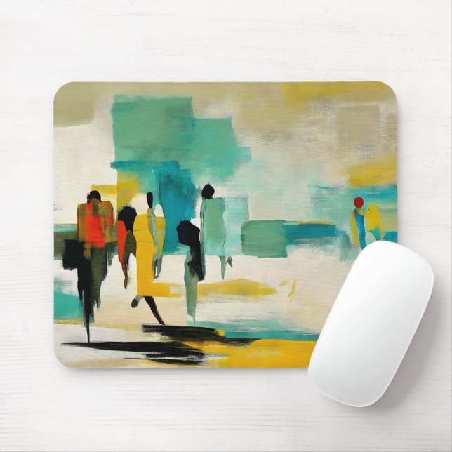 Mousepad Vibração do Meio-dia – Figuras Abstratas (Com mouse)