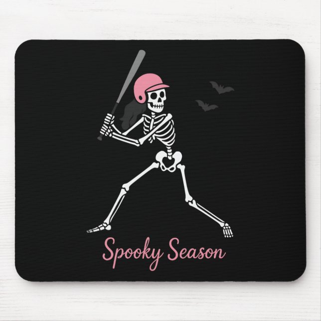 Mousepad Vibrações de Fantasias de Halloween de Esqueletos  (Frente)
