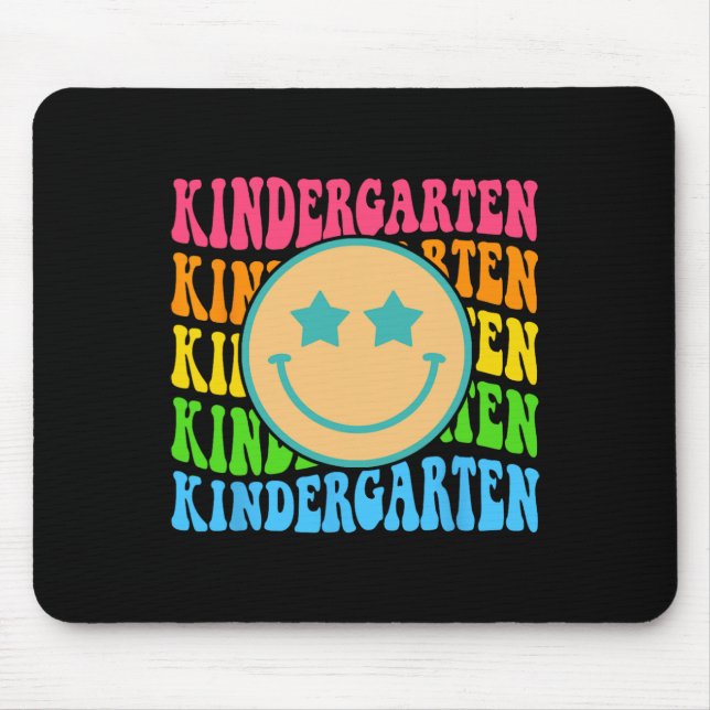 Mousepad Vibrações de Jardim de Infância Groovy Face Profes (Frente)