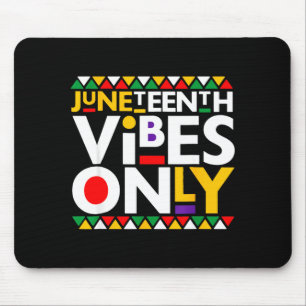 Mousepad Vibrações de Juneteenth apenas 1865 homens afro-am