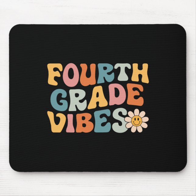Mousepad Vibrações de Série - Equipe da 4ª Série Retro 1º D (Frente)