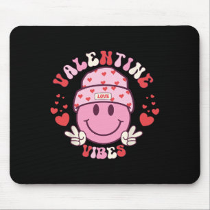 Mousepad Vibrações de Valentim Groovy Rosto Sorridente Dia 