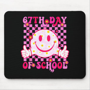 Mousepad Vibrações do 67º Dia de Escola 67 Meme Rosto Sorri