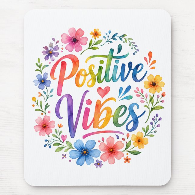 Mousepad Vibrações Positivas (Frente)