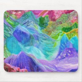 Mousepad Vibrant Crystal Mountain Abstrato