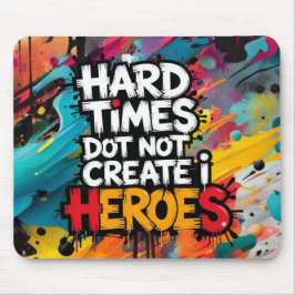 Mousepad Vibrant Gradient Typographical Create Heroes 