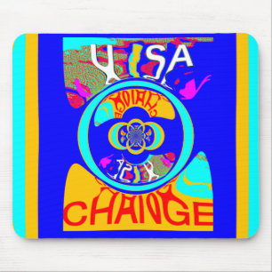 Mousepad Vibrant USA Change: Uma declaração em negrito
