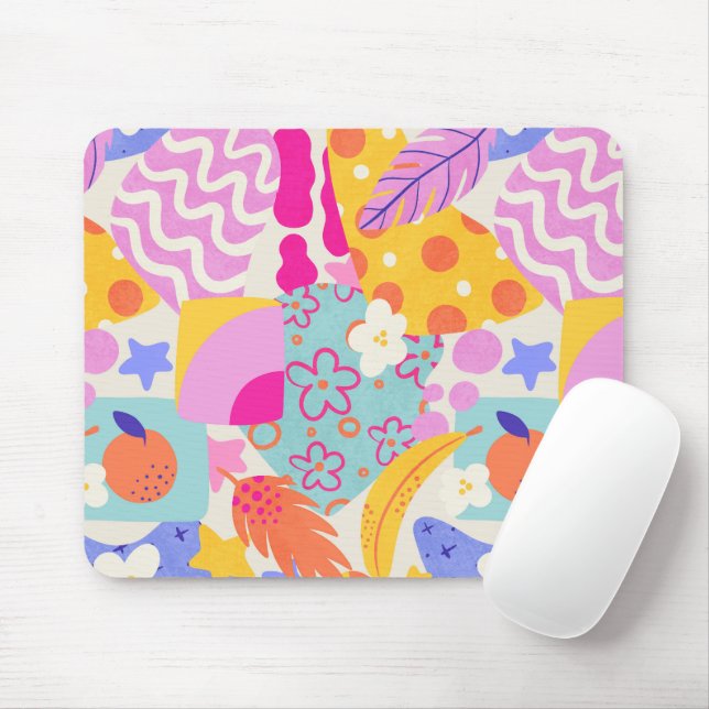 Mousepad Vibrante Maxi Patchwork (Com mouse)