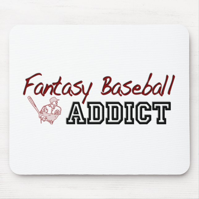 Mousepad Viciado do basebol da fantasia (Frente)