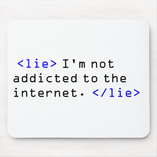 Mousepad Vício do Internet (Frente)