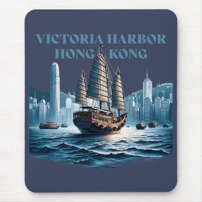 Mousepad Victoria Harbor Hong Kong China (Frente)