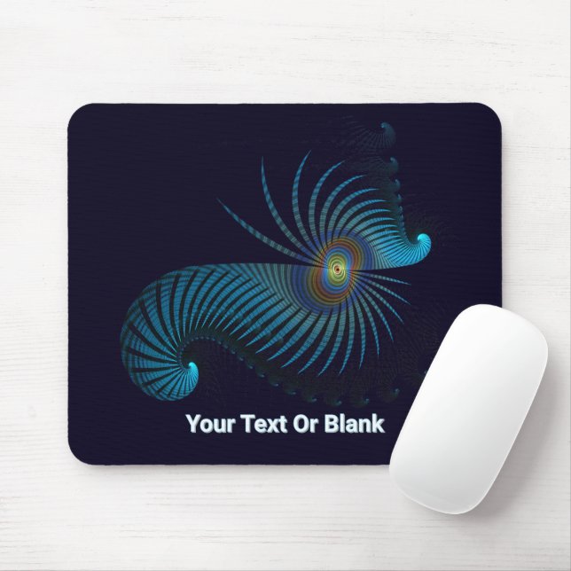 Mousepad Vida Bioluminescente do Mar de Alienígena (Com mouse)
