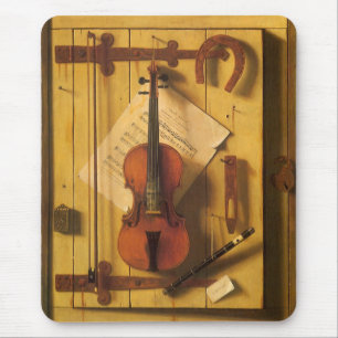 Mousepad Vida contínua e música de William Harnett