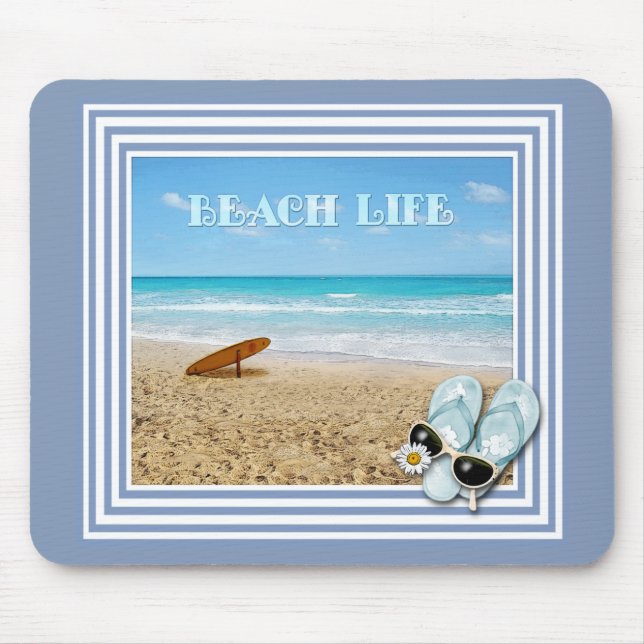 Mousepad Vida da praia (Frente)