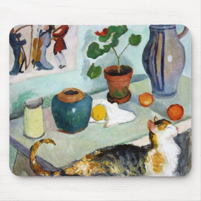 Mousepad Vida de Gato e Estática, August Macke (Frente)
