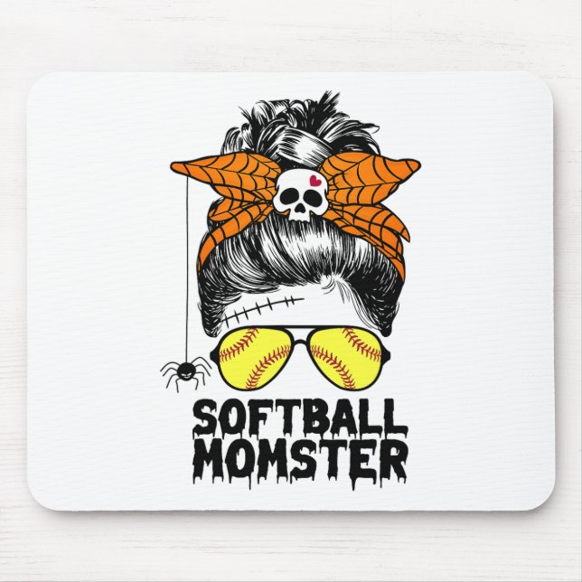Mousepad Vida de Mãe Softll Coque Desarrumado Halloween Mul (Frente)