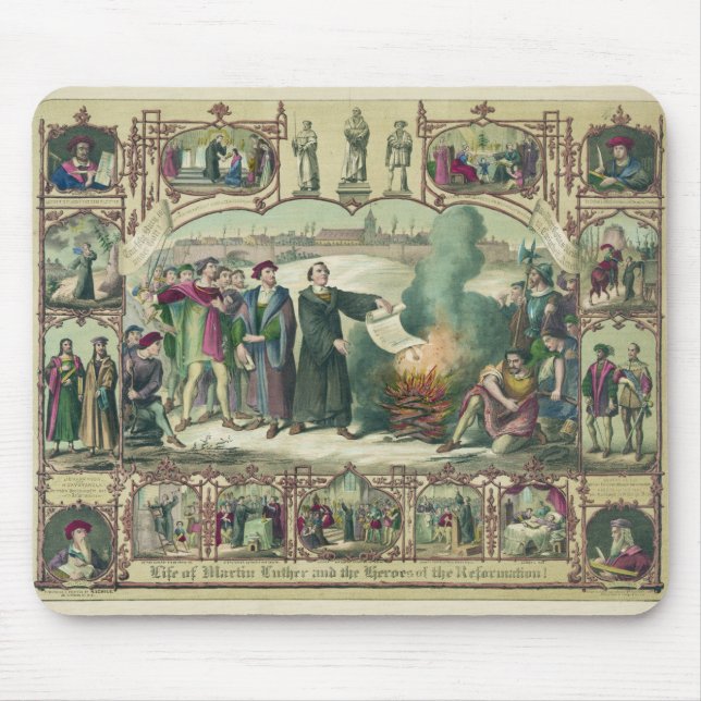 Mousepad Vida de Martin Luther & heróis da reforma (Frente)