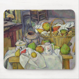 Mousepad Vida de Paul Cezanne ainda com cesta, 1888-90