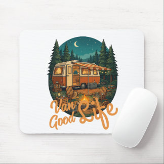 Mousepad Vida de Van Vintage Adventura da Boa Vida Distinti