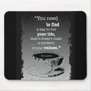 Mousepad Vida e Valores, citação do existencialismo ilust