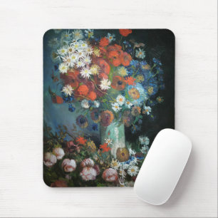 Mousepad Vida Estática com Flores de Prados   Vincent van G