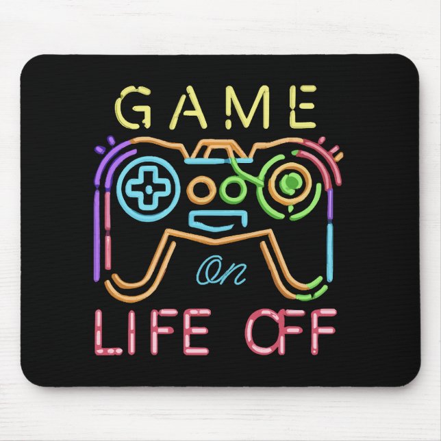 Mousepad Vida fora das faixas de Neon (Frente)