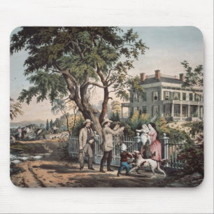 Mousepad Vida no campo americana - tarde de outubro, 1855