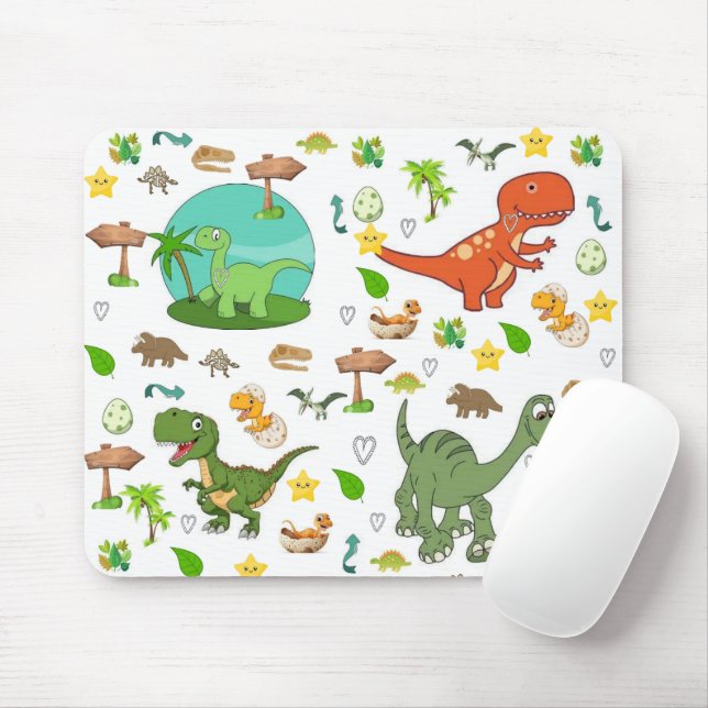 Mousepad Vida Selvagem Dinossauro (Com mouse)